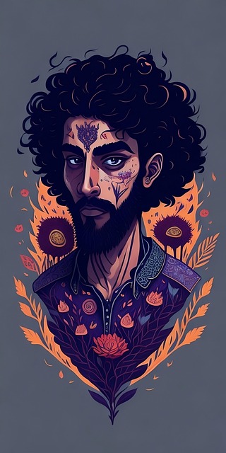 Free bealtiful nature people illustration