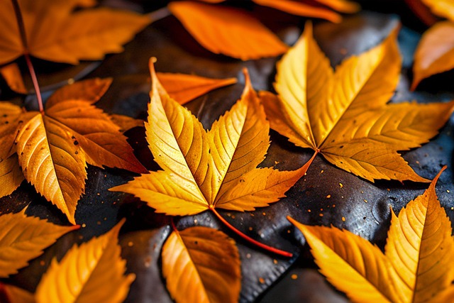 Free maple leaves fall illustration