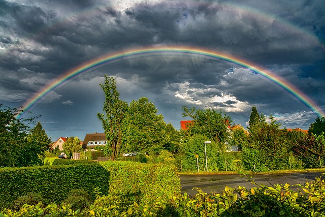 Free Rainbow Thunderstorm photo and picture