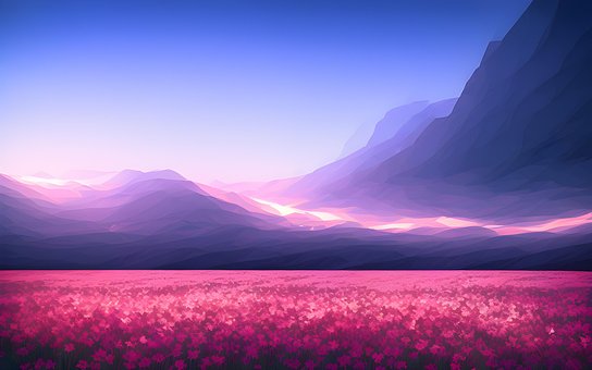Free Purple Mountain illustration and picture