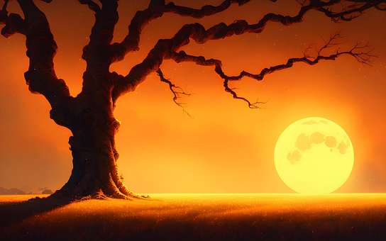 Free Tree Golden illustration and picture