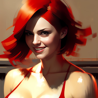 Frau, Portrait, Mädchen, Art, Kunst