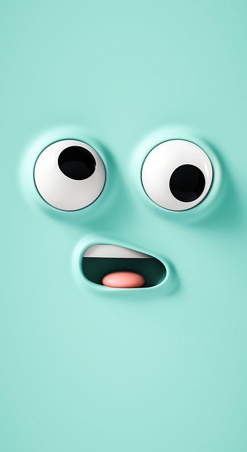 Free eyes green sticker illustration