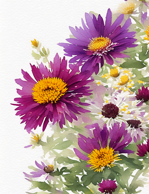 Aster Violetta, Aster, Flower, Bouquet
