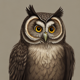Free Ai Generated Owl illustration and picture