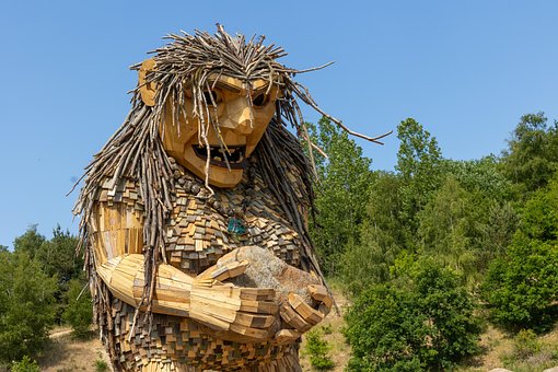 O Helle, Troll, Tomas Damsbo, Escultura