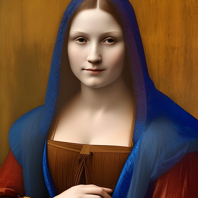 Free ai generated woman painting illustration