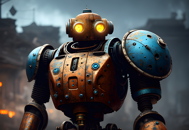 Free ai generated robot futuristic illustration