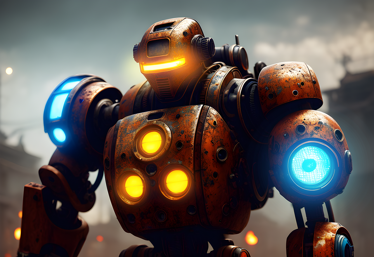 Download free HD stock image of Ai Generated Robot Free ai generated robot futuristic illustration