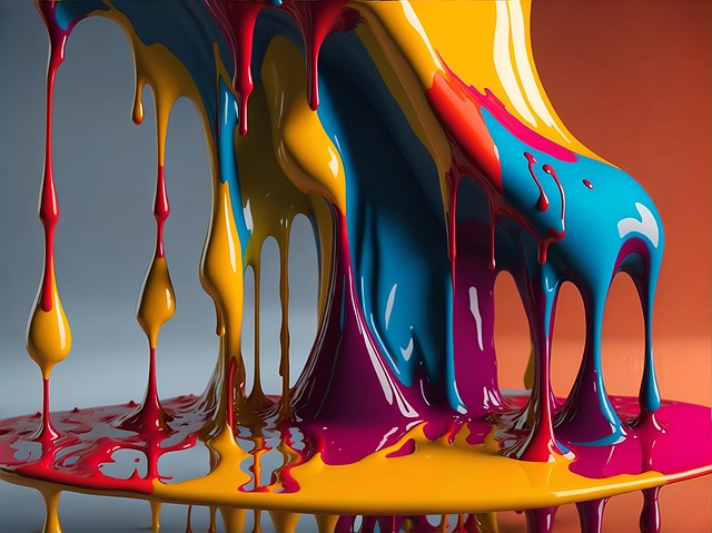 Free ai generated paint dripping illustration