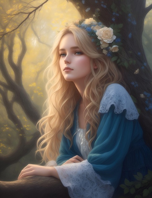 Free ai generated woman young illustration