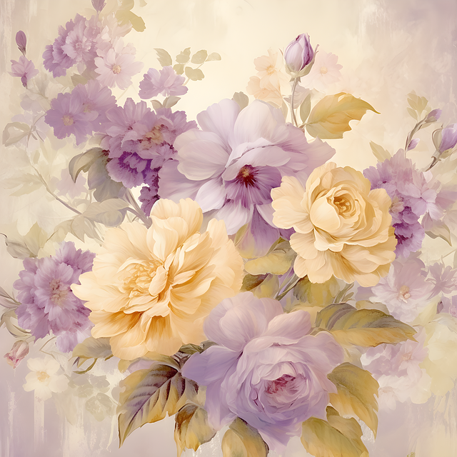 Free ai generated flowers floral illustration