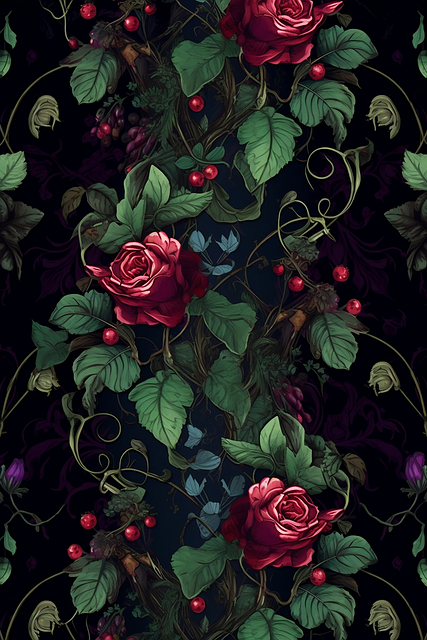 Free flowers roses fairy tale illustration