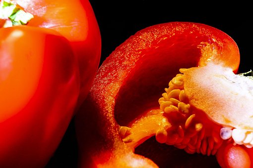 Paprika, Obst, Würzen, Lebensmittel