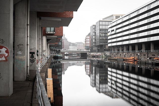 Hamburg, Germania, Oraș, Urban, Clădire