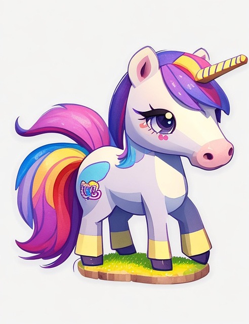 Ai Generiert, Einhorn, Pony, Pferd, Tier