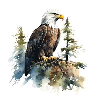 Free American Bald Eagle Nature vector and picture