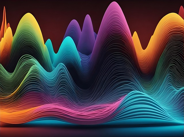Free ai generated audio wave illustration