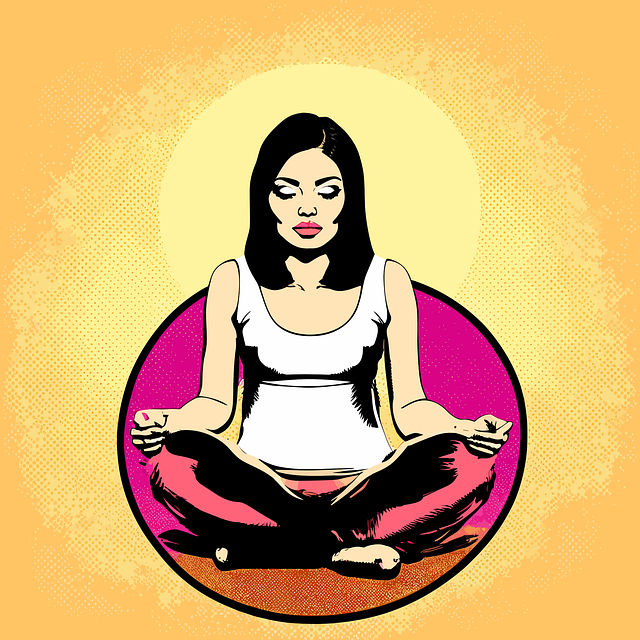 Free meditation tranquility enlightenment vector