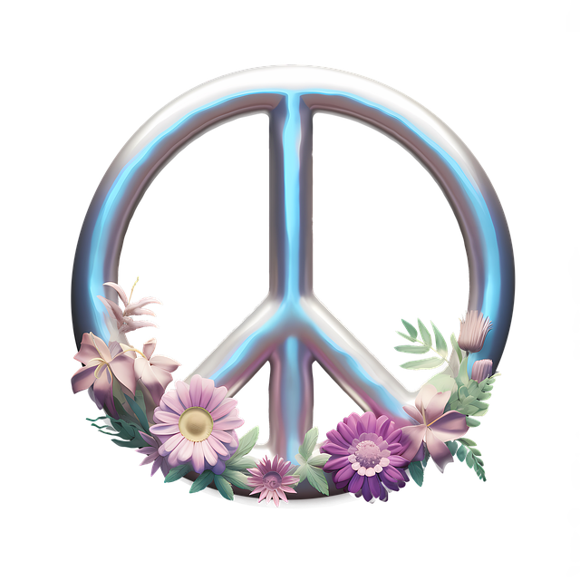 Free ai generated peace flowers illustration