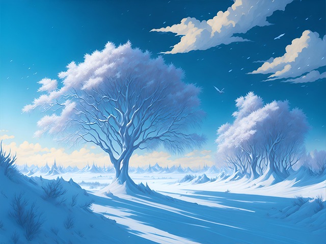 Bäume, Tannen, Schnee, Winter, Magie
