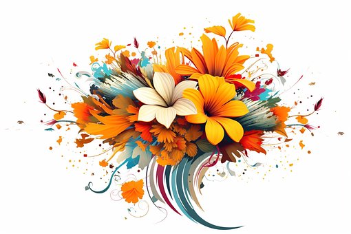 Free Flowers Bouquet illustration and picture
