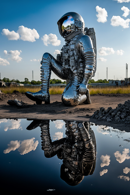 Free ai generated astronaut suite illustration