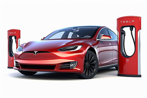 Free Tesla Car illustration and picture