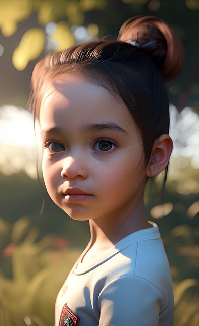 Ai Gegenereerd, Kind, Meisje, Schattig