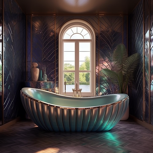 Art Deco, Bad, Badezimmer