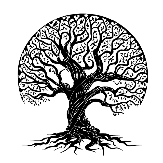 Free tree oak linden tree illustration