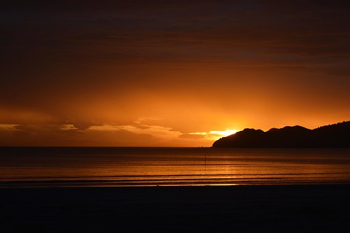 Pôr Do Sol, Fundo, Fundo Do Céu