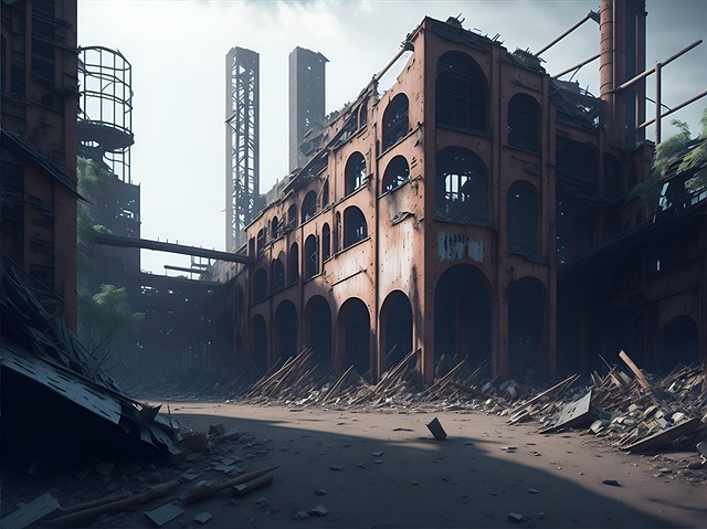 Download free HD stock image of Ai Generated Building Free ai generated building abandoned illustration