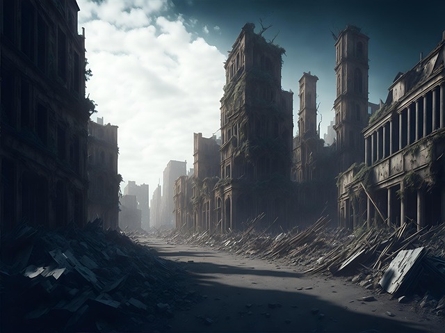 Download free HD stock image of Ai Generated Building Free ai generated building abandoned illustration
