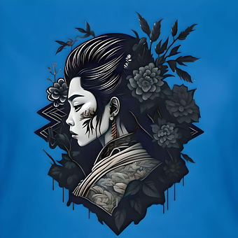 Geisha, Japan, Feder, Asien, Kawai
