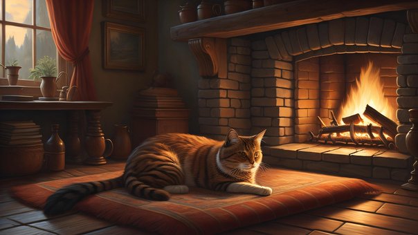 Free Ai Generated Cat illustration and picture