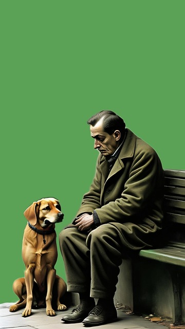 Free Man Dog illustration and picture