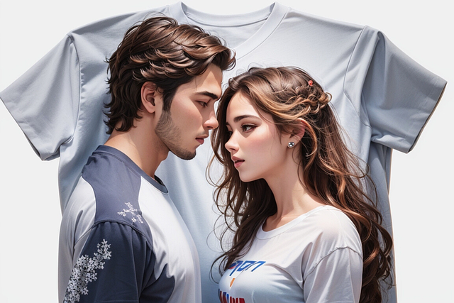 Free ai generated couple young illustration