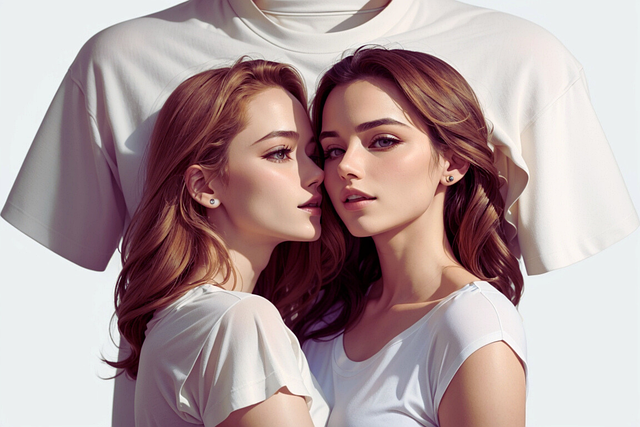 Free ai generated women couple illustration