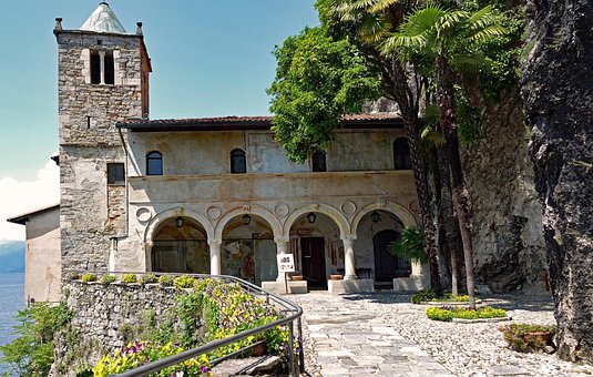 Lago Maggiore, Itália, Mosteiro, Igreja