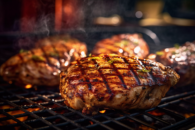 Free bbq meat grill illustration