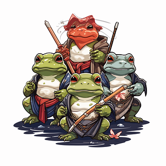 Free Ai Generated Frogs vector and picture