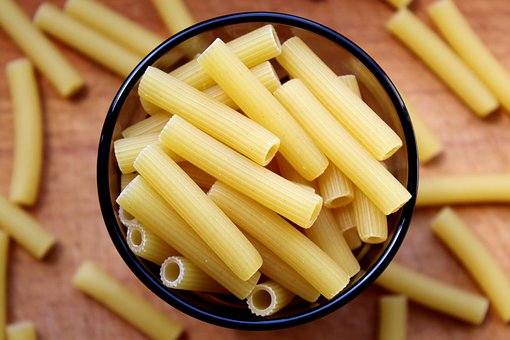 Rigatoni, Pasta, Macaroni, Eten