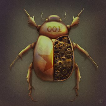 Free Gold Gears illustration and picture
