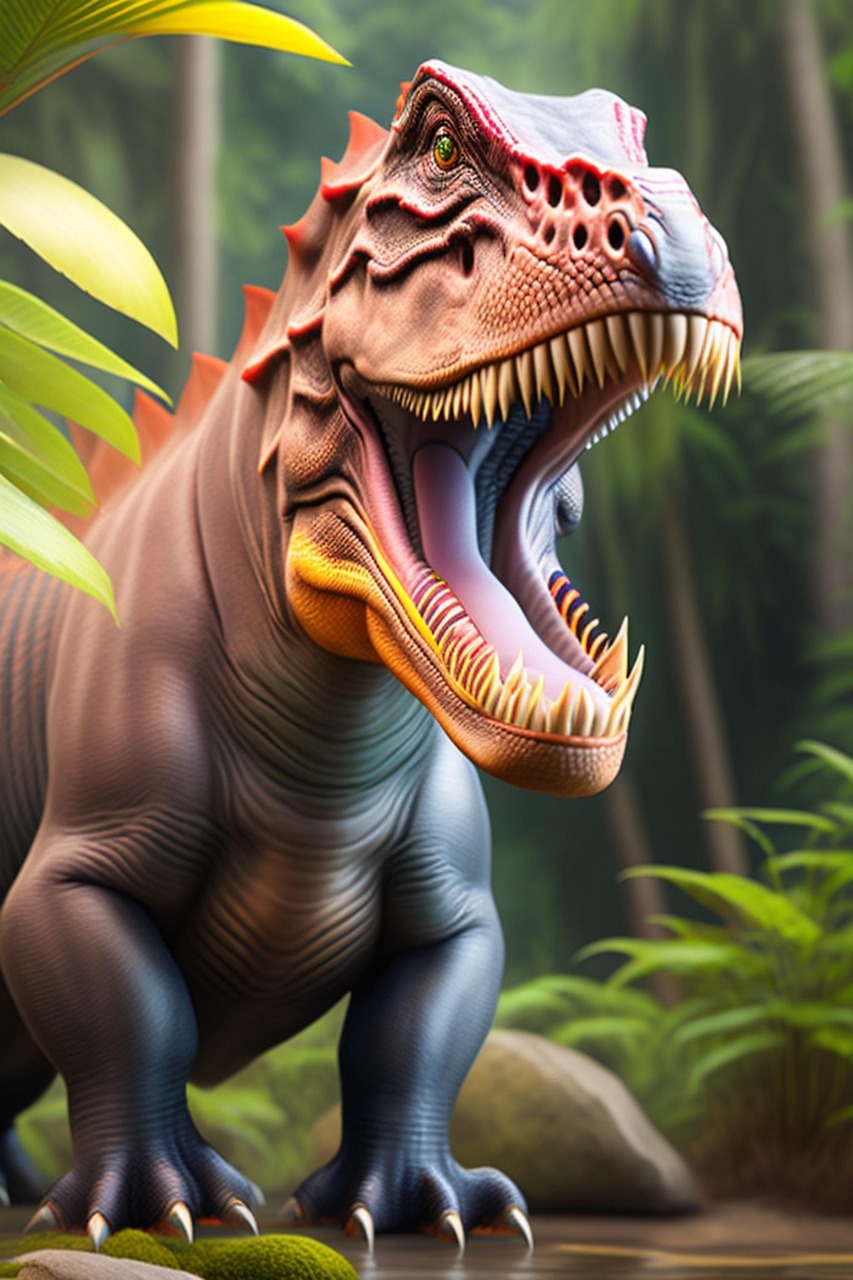 Download Jungle, Foliage, Dinosaur. Royalty-Free Stock Illustration ...