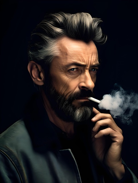 Free handsome man old illustration