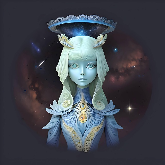 Ai Generiert, Frau, Humanoid, Kosmisch