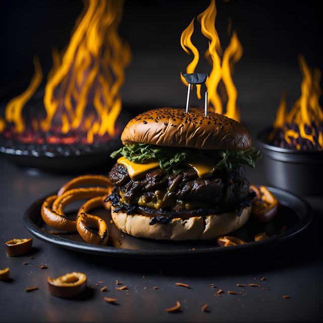 Free Ai Generated Hamburger illustration and picture