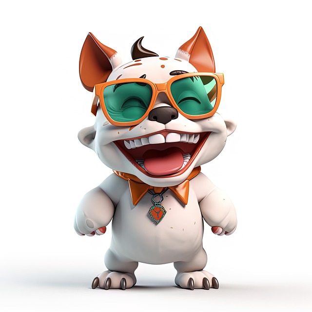 Ai Generert, Cat, Briller, Ler, Smil