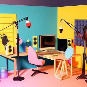 Podcast, Opsætning, Farverig, Levende